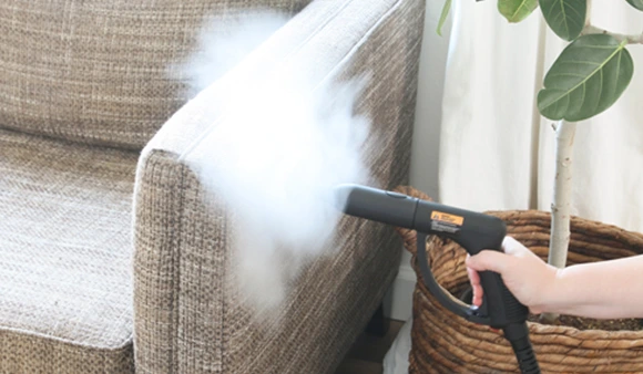 Steam cleaning upholstery in Inglewood, CA for deep sanitization and freshness.